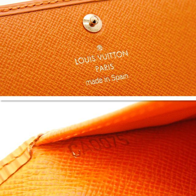 LOUIS VUITTON(ルイヴィトン)の美品 ルイヴィトン 長財布 エピ ポルトトレゾール インターナショナル オレンジ レディースのファッション小物(財布)の商品写真