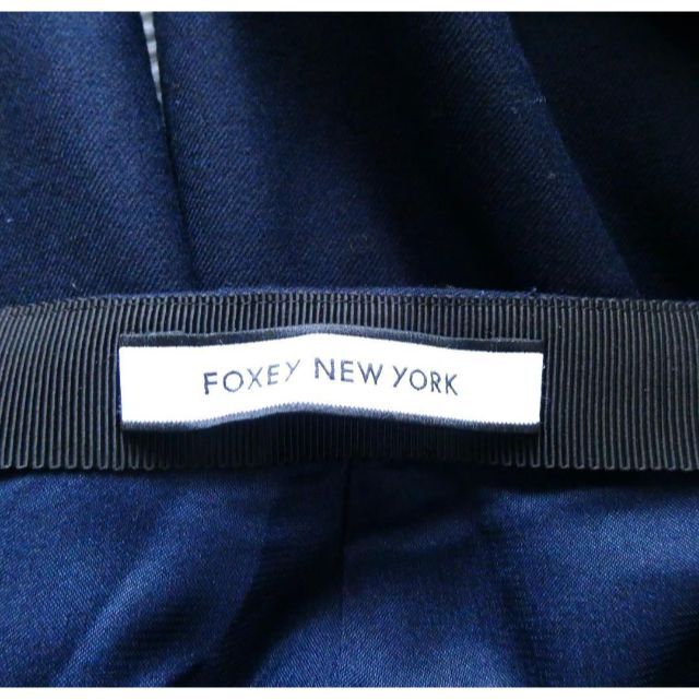FOXEY NEW YORK - 美品 FOXEY NEW YORK センタープリーツ ワイドパンツ 