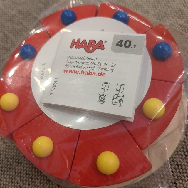 HABA(ハーバー)のhaba ケーキ　おもちゃ キッズ/ベビー/マタニティのおもちゃ(知育玩具)の商品写真