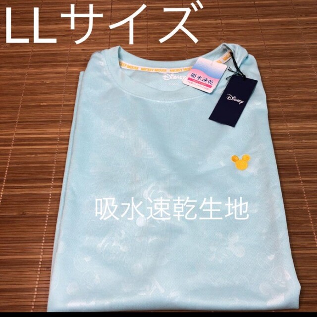 ディズニー　ミッキーマウス　吸水速乾生地　Tシャツ　LLサイズ レディースのトップス(Tシャツ(半袖/袖なし))の商品写真