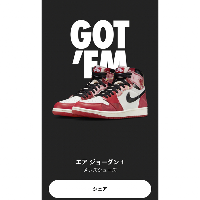 スパイダーマン×AIR JORDAN 1 NEXT CHAPTER - スニーカー