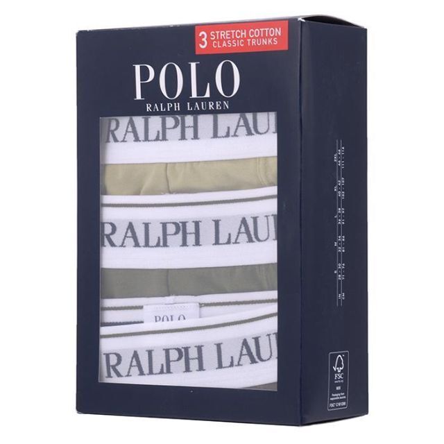 POLO RALPH LAUREN(ポロラルフローレン)のポロ ラルフローレン 714830299047 ボクサーパンツ 3枚セット XL メンズのアンダーウェア(ボクサーパンツ)の商品写真