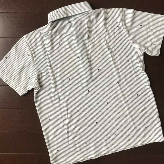 ハーフボタン　錨柄　襟つき メンズトップス　Ｍ メンズのトップス(Tシャツ/カットソー(半袖/袖なし))の商品写真