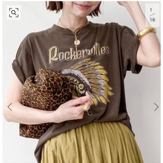 アパルトモンドゥーズィエムクラス(L'Appartement DEUXIEME CLASSE)の新品タグ付　L'Appartement Indian T-shirts (Tシャツ(半袖/袖なし))