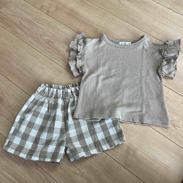 pairmanon  セットアップ　90 キッズ/ベビー/マタニティのキッズ服女の子用(90cm~)(Tシャツ/カットソー)の商品写真