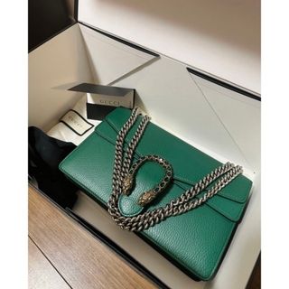 グッチ(Gucci)の美品　ディオニュソス　レザー ショルダーバッグ(ショルダーバッグ)