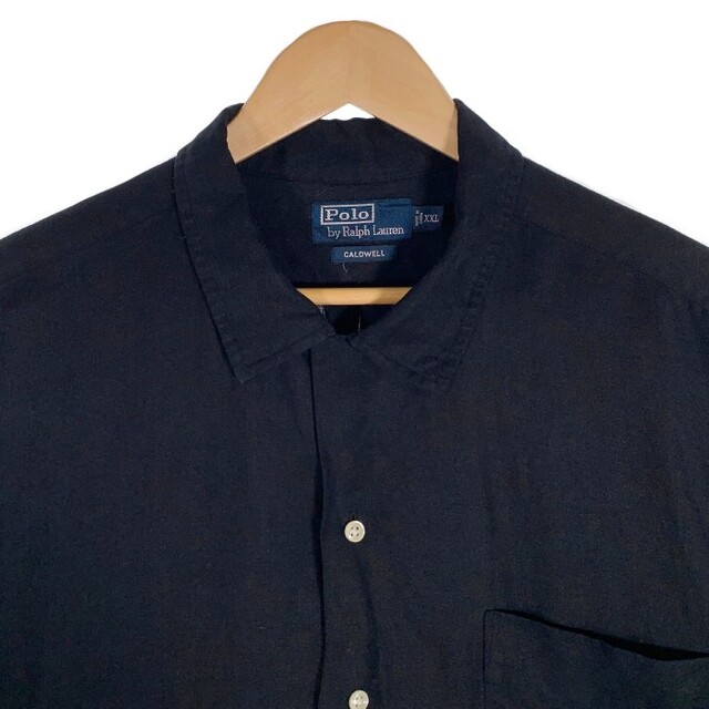 POLO RALPH LAUREN(ポロラルフローレン)のポロラルフローレン オープンカラーシャツ 半袖 リネン シルク サイズ XXL メンズのトップス(シャツ)の商品写真
