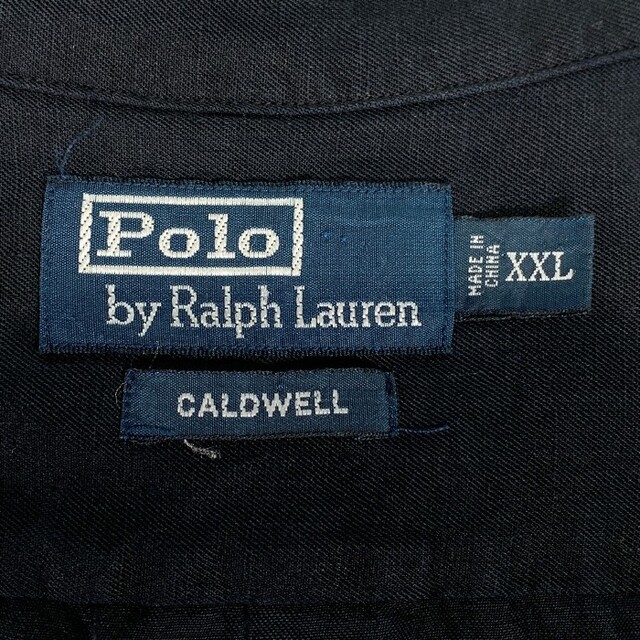 POLO RALPH LAUREN(ポロラルフローレン)のポロラルフローレン オープンカラーシャツ 半袖 リネン シルク サイズ XXL メンズのトップス(シャツ)の商品写真