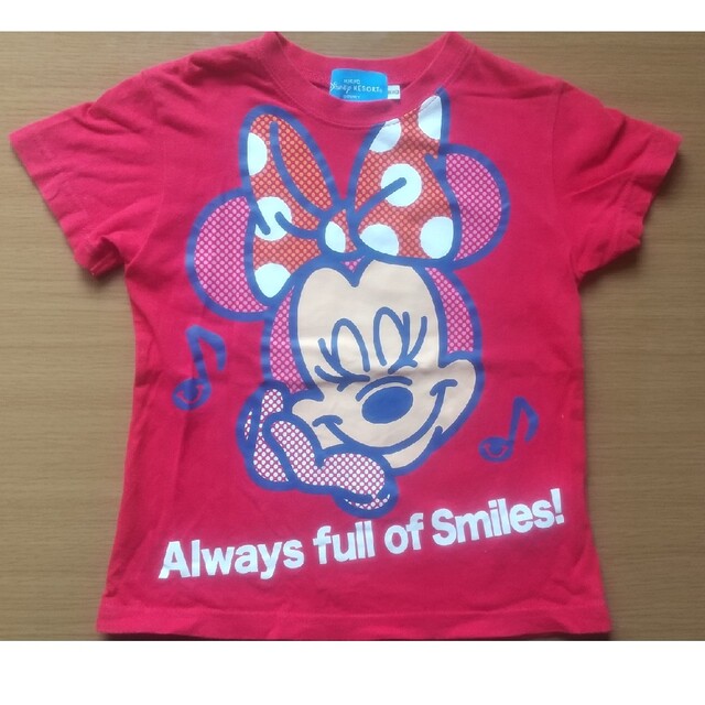 Disney(ディズニー)のディズニー Tシャツ 赤 100 キッズ/ベビー/マタニティのキッズ服女の子用(90cm~)(Tシャツ/カットソー)の商品写真