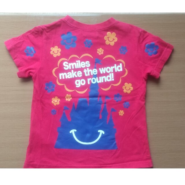 Disney(ディズニー)のディズニー Tシャツ 赤 100 キッズ/ベビー/マタニティのキッズ服女の子用(90cm~)(Tシャツ/カットソー)の商品写真