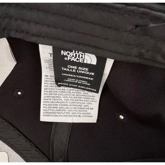 THE NORTH FACE(ザノースフェイス)のTNF キャップ　帽子　ブラック　ユニセックス レディースの帽子(キャップ)の商品写真