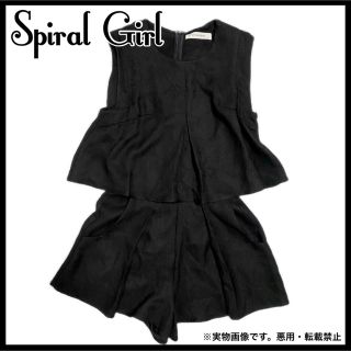 スパイラルガール(SPIRAL GIRL)のSpiral girl スパイラルガール ワンピース パンツ サロペット BK(サロペット/オーバーオール)