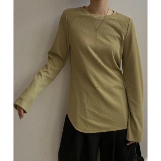 アメリヴィンテージ(Ameri VINTAGE)のamerivintage RIB BASIC LONG SLEEVE TOP(カットソー(長袖/七分))