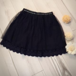 ジルスチュアートニューヨーク(JILLSTUART NEWYORK)の♡美品♡ジルスチュアートNY♡刺繍チュールスカッツ♡110(スカート)