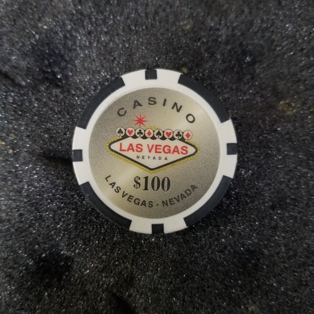 LASVEGAS casino chips　$100 カジノチップ10枚セット