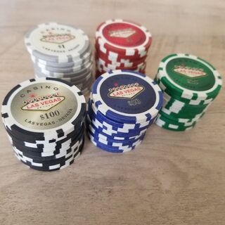 LASVEGAS casino chips　$100 カジノチップ10枚セット