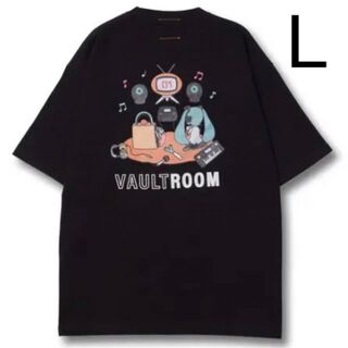 vaultroom HATSUNE MIKU TEE 黒　L 初音ミク(Tシャツ/カットソー(半袖/袖なし))