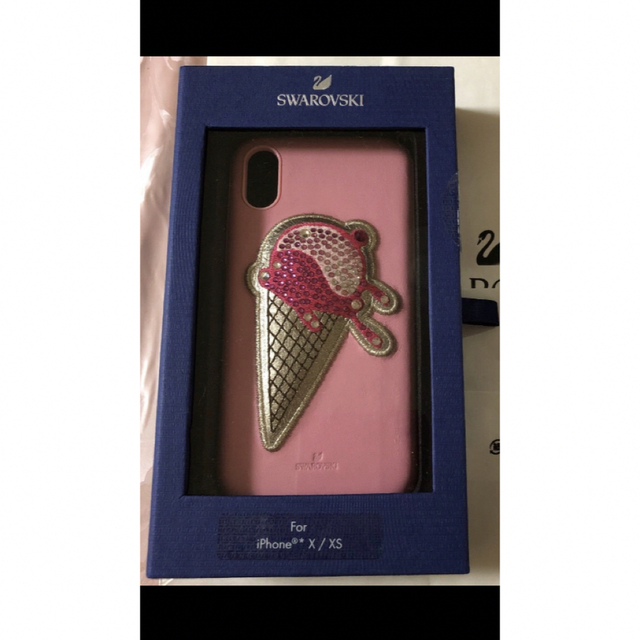 SWAROVSKI(スワロフスキー)のスワロフスキー　iPhoneXSケース アイスクリーム　ピンク エンタメ/ホビーの本(その他)の商品写真