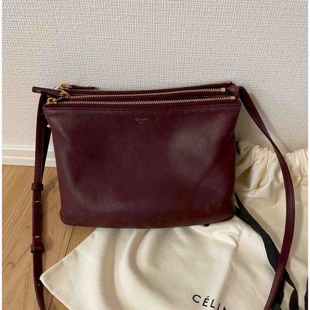 CELINE トリオ ラージ ショルダーバック - ショルダーバッグ