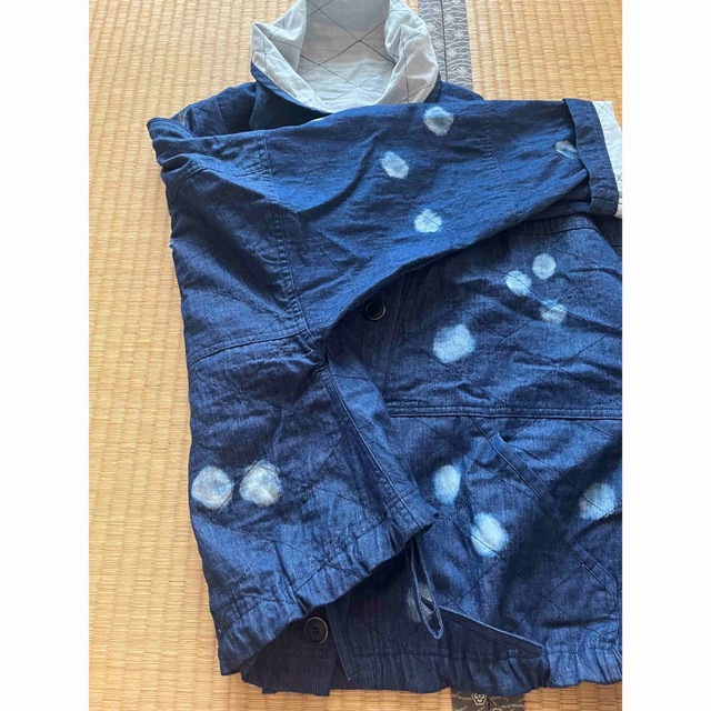 美品★io comme io センソユニコ ストライプ コート 42 LL XL