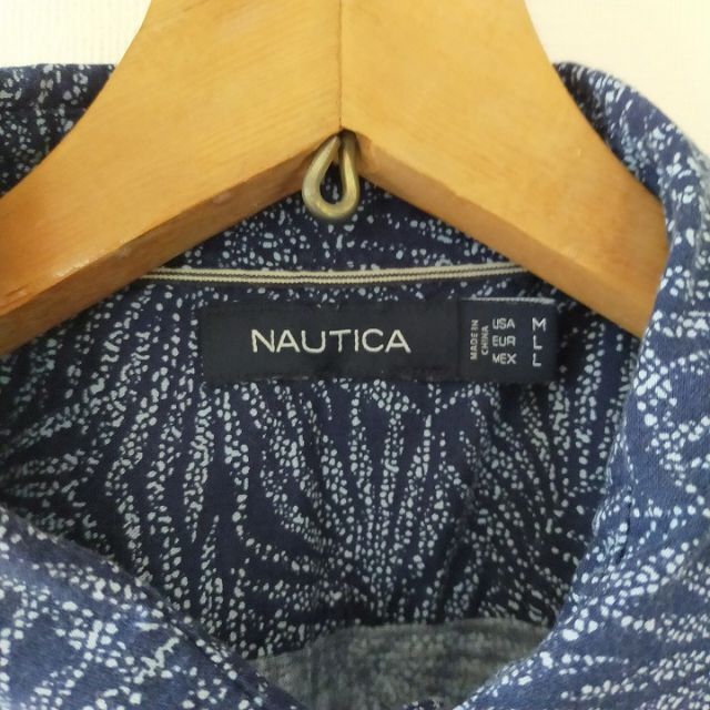 NAUTICA(ノーティカ)のNAUTICA 総柄 半袖 シャツ ノーティカ USA古着 メンズのトップス(シャツ)の商品写真