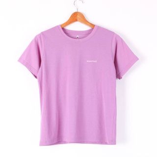 モンベル(mont bell)のモンベル 半袖Tシャツ クルーネック 無地 トップス アウトドア トレッキング スポーツウェア レディース Mサイズ パープル mont-bell(Tシャツ(半袖/袖なし))