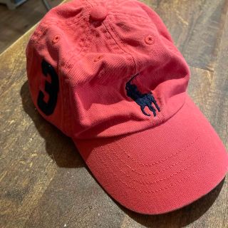 ポロラルフローレン(POLO RALPH LAUREN)のポロラルフローレン　子供用帽子　赤(帽子)