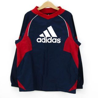 アディダス(adidas)のアディダス サッカー ウインドジャケット 長袖ピステ ロゴ トップス 速乾 スポーツウエア キッズ 男の子用 140サイズ ネイビー adidas(その他)