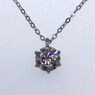 新品 GRA モアサナイト 1.0ct 18K ネックレス E232