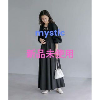 ミスティック(mystic)のmystic　ボレロベアワンピースSET　ブラック　２(ロングワンピース/マキシワンピース)