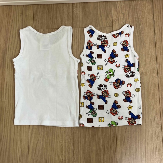 H&M(エイチアンドエム)のスーパーマリオ　タンクトップ　2枚セット　90cm キッズ/ベビー/マタニティのキッズ服男の子用(90cm~)(Tシャツ/カットソー)の商品写真