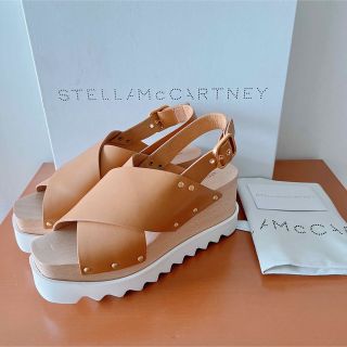 ステラマッカートニー(Stella McCartney)のステラマッカートニー　パーシーエリスプラットフォームサンダル　厚底　キャメル(サンダル)