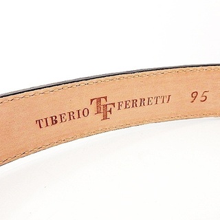 TIBERIO FERRETTI タグ付 ベルト 8936 クロコ型押し 95