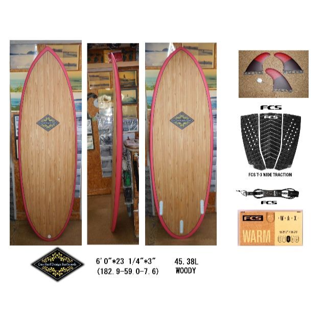 2023’　CMC SURF SURFBOARDS 6'0 full setサーフィン