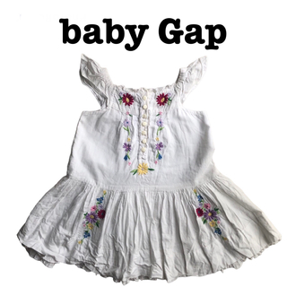 ベビーギャップ(babyGAP)の★早い者勝ち‼︎★Baby Gap コットンシフォンワンピース　80(ワンピース)