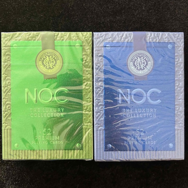 NOC LUXURY green&blue 2デックセット　トランプ　レアデック エンタメ/ホビーのテーブルゲーム/ホビー(トランプ/UNO)の商品写真