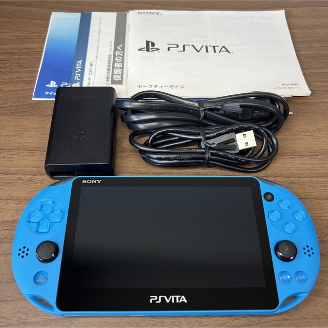 ★本体傷少★ PlayStation Vita PCH-2000 アクアブルー