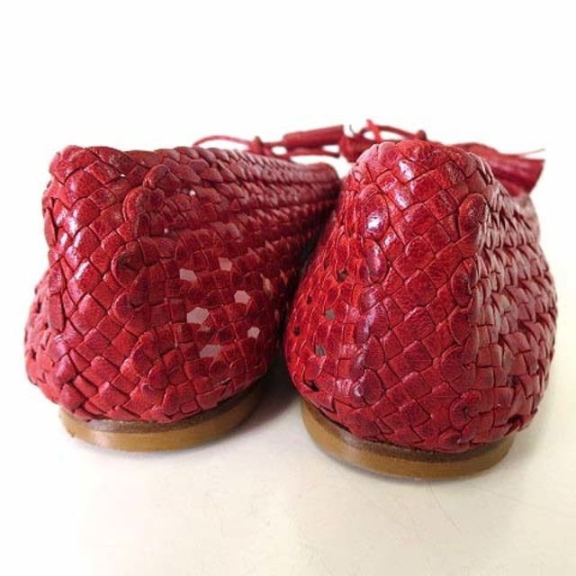 FABIO RUSCONI(ファビオルスコーニ)のファビオルスコーニ バレエシューズ フラットパンプス 39 赤 24.5cm レディースの靴/シューズ(バレエシューズ)の商品写真