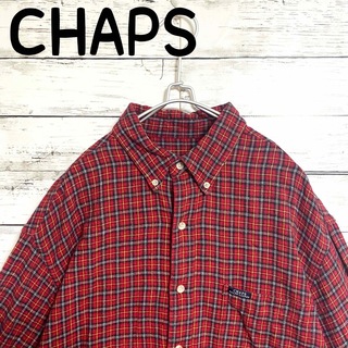 チャップス(CHAPS)のCHAPS Ralph Lauren チェック柄　コットンシャツ Lサイズ(シャツ)
