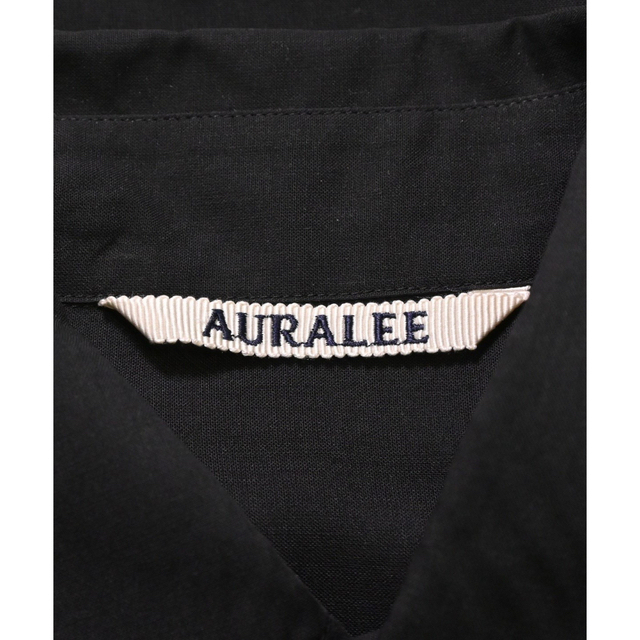 新品未使用 AURALEE オーラリー シアーシャツブラウス ブラック 0