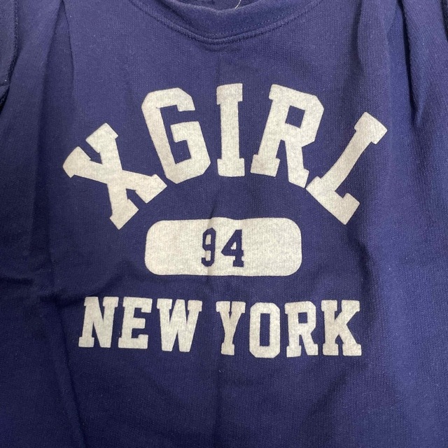 X-girl Stages(エックスガールステージス)のX-girl×champion 100cm スエットタンク キッズ/ベビー/マタニティのキッズ服女の子用(90cm~)(Tシャツ/カットソー)の商品写真
