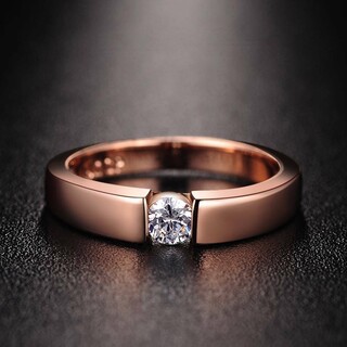 レディース　メンズ　リング　大粒　指輪　女性　ジルコニア　ペア　人気　高品質(リング(指輪))