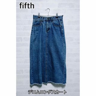 フィフス(fifth)のfifth デニムロングスカート　美品(ロングスカート)