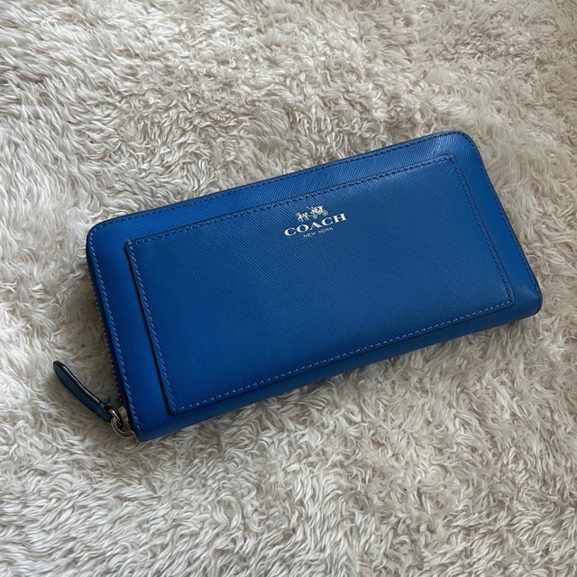 極上美品 COACH コーチ 長財布 ラウンドファスナー