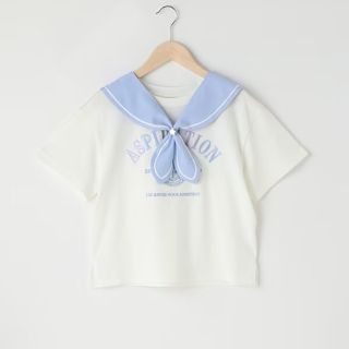 メゾピアノジュニア(mezzo piano junior)のメゾピアノ新品新作タグ付き3WAYセーラーカレッジＴシャツ140(Tシャツ/カットソー)