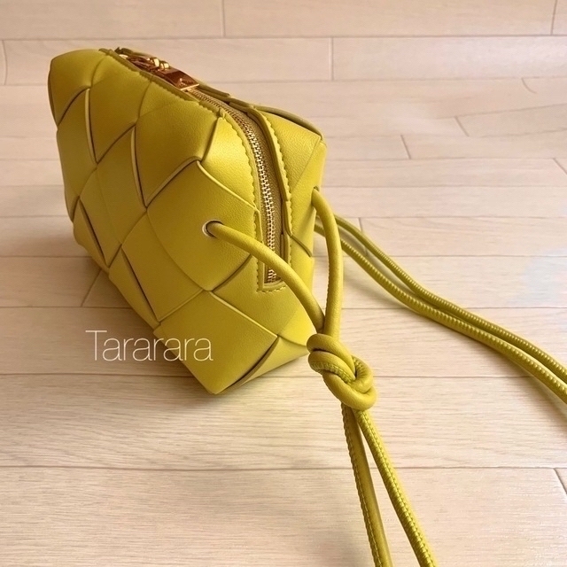 えみちん 様♡●leather largeBraided バッグYELLOW● レディースのバッグ(ショルダーバッグ)の商品写真