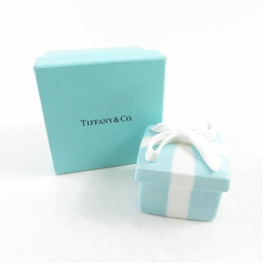 Tiffany \u0026 Co. ティファニー ブルーリボンボックス小物入れ
