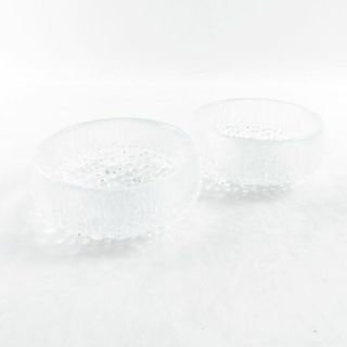 イッタラ(iittala)の美品 iittala イッタラ ウルティマツーレ ボウル 2枚 クリア 無鉛ガラス ペア フルーツ 北欧 フィンランド SY6105P (食器)