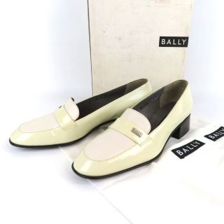 バリー(Bally)のrk9777 BALLY レザーパンプス ガラス加工 ベージュ3E ボーンヒール(ハイヒール/パンプス)