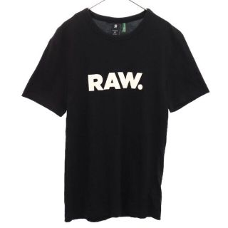 ジースター(G-STAR RAW)のジースターロウ プリント 半袖 Tシャツ XS ブラック G-STAR RAW クルーネック メンズ 【中古】  【230523】 メール便可(Tシャツ/カットソー(半袖/袖なし))